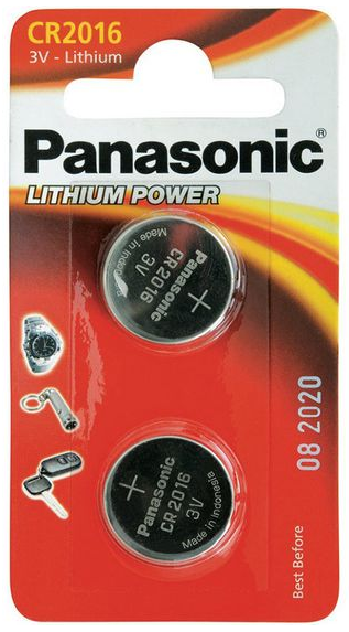 Panasonic Lithium Power CR2016 (2-pack)