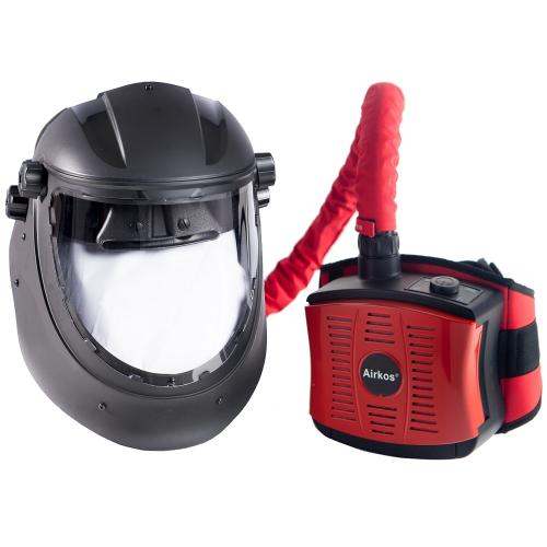 Weltek slipvisir med friskluftsaggregat