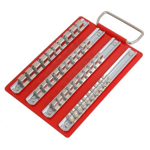 NT Hylshållare, hylsorganiserare 1/4", 3/8", 1/2" (40 clips)