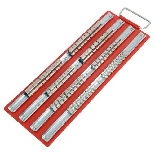 NT Hylshållare, hylsorganiserare 1/4", 3/8", 1/2" (80 clips)