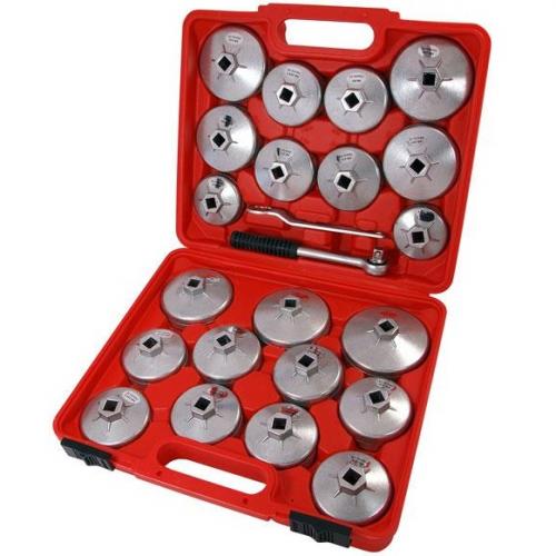 Neilsen oljefilterhylssats, aluminium, 23 delar