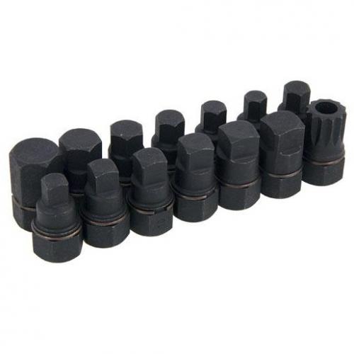 Oljepluggshylsor sats (14 delar)