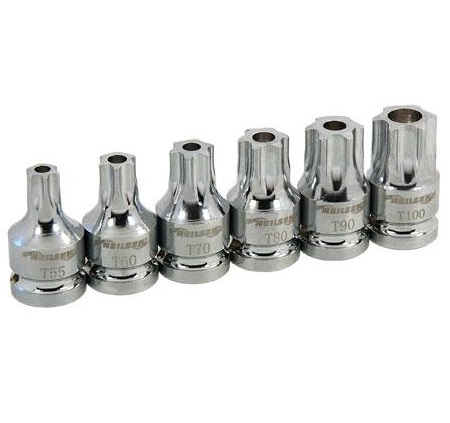 1/2" Säkerhetstorx T55-T100 (till t.ex VAG, Mercedes-benz m.fl)