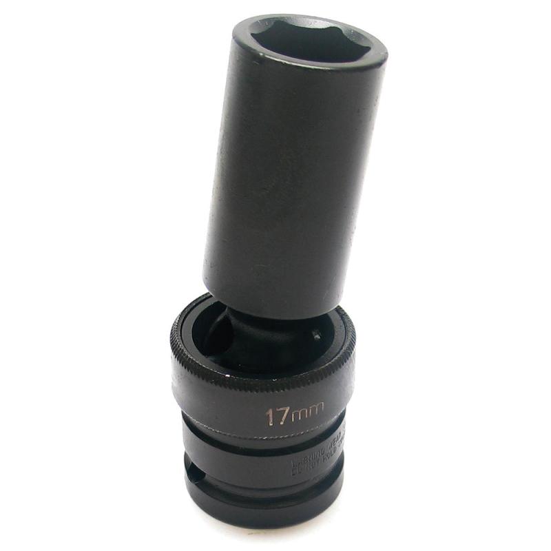 Krafthylsa 1/2" ledad djup 10-24mm