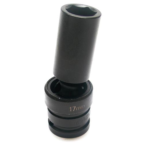 Krafthylsa 1/2" ledad djup 10-24mm