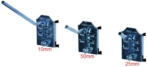 Vinklad enkelkrok 3-pack