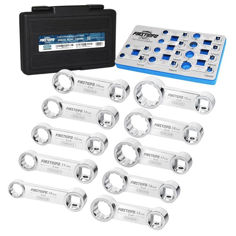 Firstinfo F3451A adaptersats, förlängare 3/8" 10-19mm