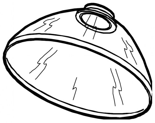 Fumex MK - Kupolhuv utan rör 350/500mm