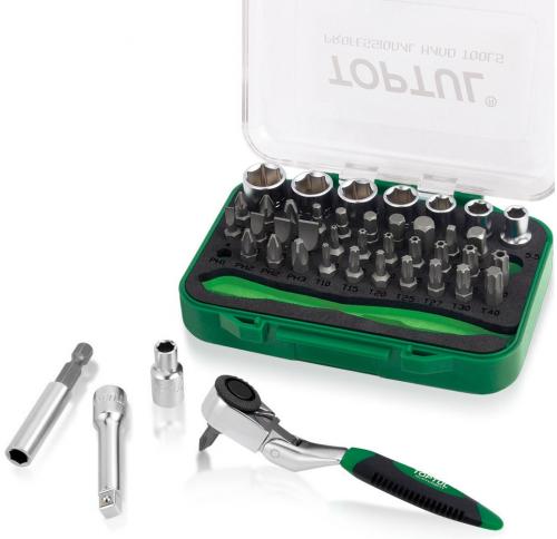 Toptul finmekanikersats 1/4" (43 delar)