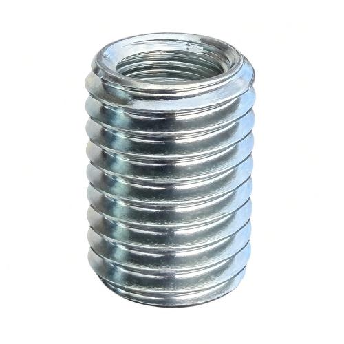 Insatsgänga, gängbussning, kromaterat stål, (10-pack)