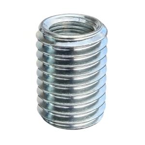 Insatsgänga, gängbussning, kromaterat stål, (10-pack)