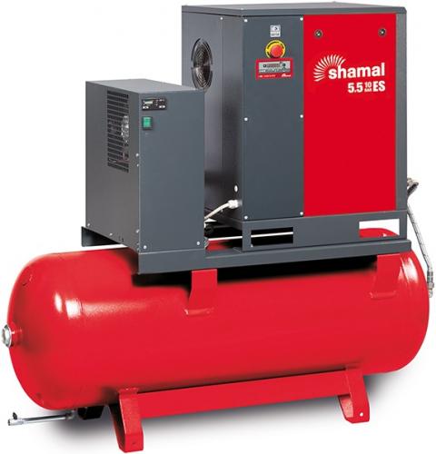 Shamal GHIBLI 5.5-10-270ES skruvkompressor (7,5hk/10bar/270l)