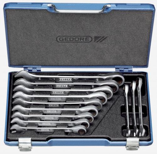 Gedore 7 R-012 Ringspärrnyckelsats 8-19mm