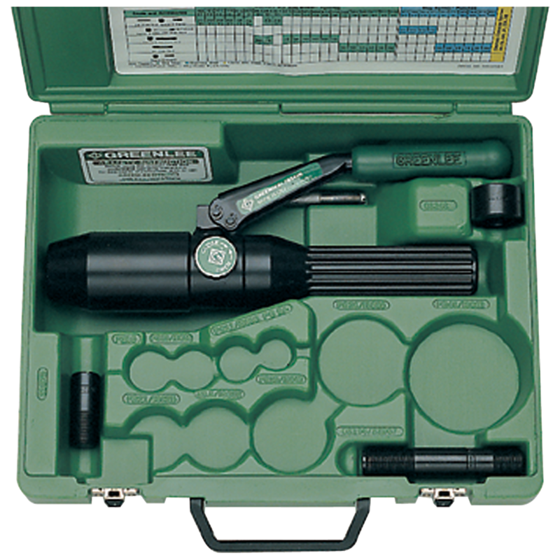 Greenlee hydraulisk hålstanssats 7804E (rak)