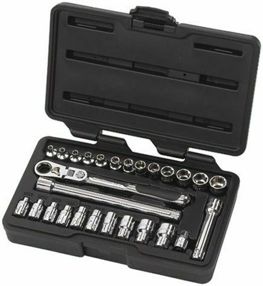 Gearwrench 1/4" hylsnyckelsats "pass-thru" genomgående hylssystem