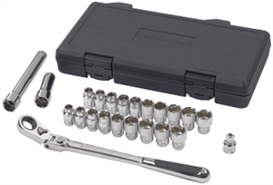 GearWrench 3/8" genomgående hylsnyckelsats