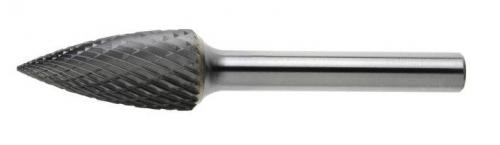 Bågormad, spetsig topp med skaft 200 mm / 6 mm