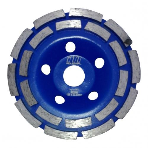 Industrial 550 Double diamantslipskål 125x22.23mm (dubbelbana)