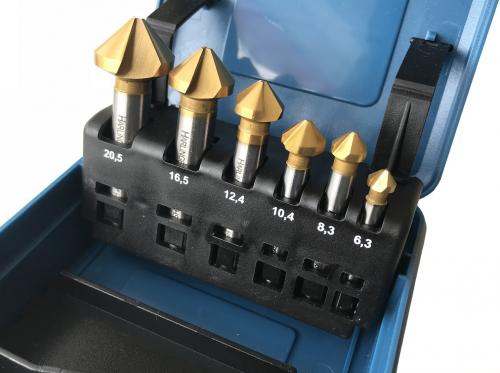 Harlingen försänkare 3-skärs 90° 6,3-20,5mm 6st