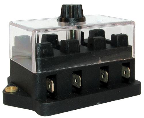 SÄKRINGSHÅLLARE MED LOCK, MIDI (4st säkringar)