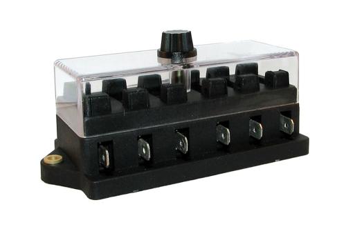 SÄKRINGSHÅLLARE MED LOCK, MIDI (6st Säkringar)