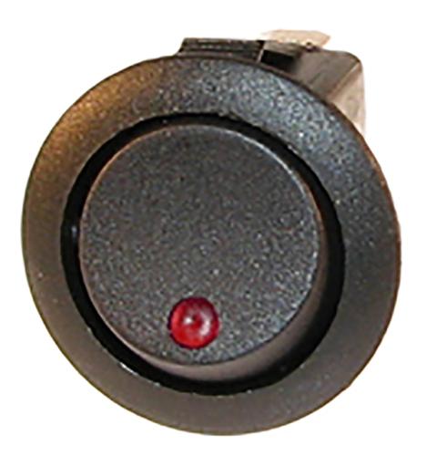 TRYCKVIPPSTRÖMSTÄLLARE, ON/OFF, LED RÖD