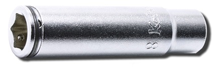 Koken 2350M 1/4" hylsa lång "nut-grip" 6pt 8-14mm