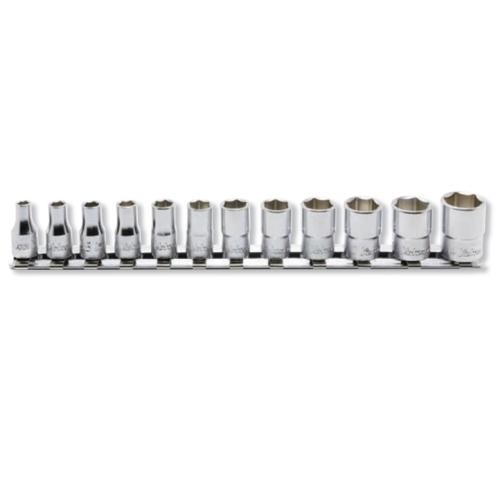 Koken 1/4" Hylssats 6pt 4-14mm (12st)