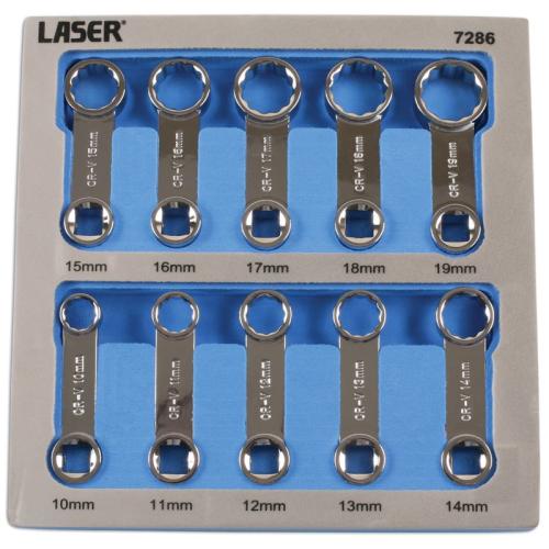 Ringnyckelsats med 3/8"-fattning