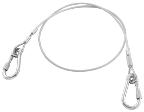 Facom SLS - 1.2m stålvajer med 80mm karbinhakar