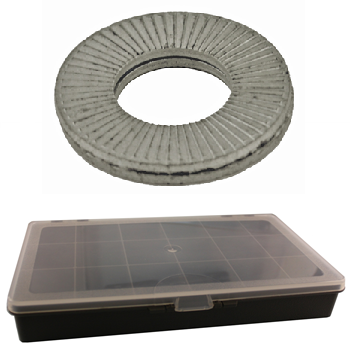 Sortimentlåda - Nordlock bricka 180st