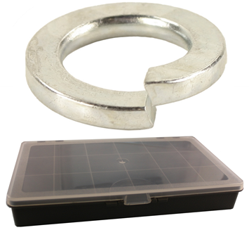 Sortimentlåda - Fjäderbrickor 470st