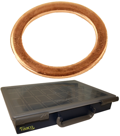 Sortimentlåda - Kopparbrickor 440st