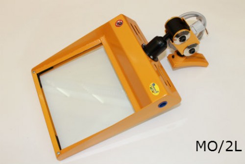 BÄNKSLIPMASKINSSKYDD MO/2 MED LAMPA