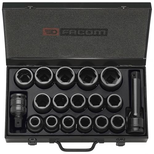 Facom NK.500E 3/4" krafthylssats 6pt 19-42mm