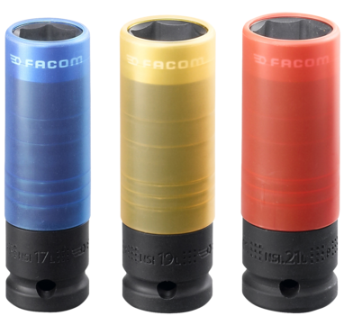 Facom hjulhylssats 17, 19, 21mm