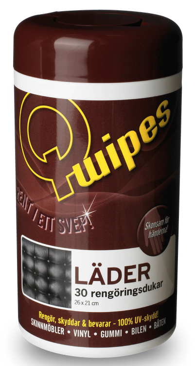 Q-wipes rengöringsdukar - Läder 30st