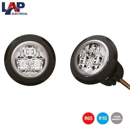 LAP LED HÅLMONTERAD 3XLED ORANGE