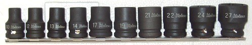 Koken 14401M Tunnväggiga krafthylsor 6pt 10-19mm