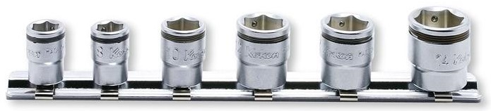 Koken 2450MS 1/4" hylssats "nut-grip" 6pt 7-14mm