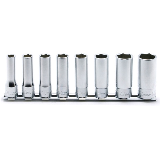 Koken RS3300M 3/8" Hylssats 6pt långa 8-19mm (8 delar)