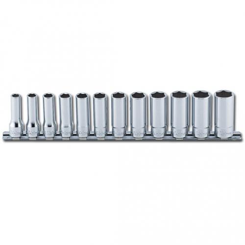 Koken RS3300M 3/8" hylssats 6pt långa 8-19mm (12 delar)