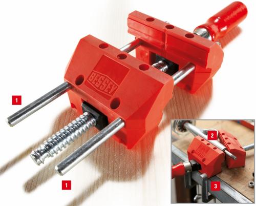 Miniskruvstycke av glasfiberarmerad polyamid.