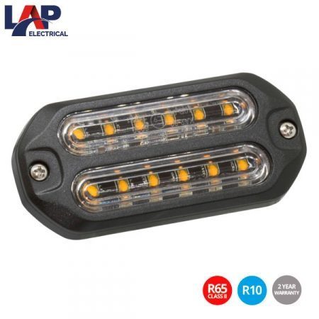 LAP SLIMLINE 12XLED AMBER