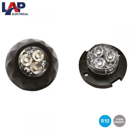 LAP LED SURFACE MOUNT 3XLED AMBER