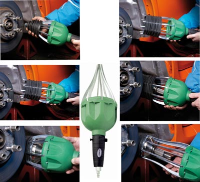 Bailcast monteringsverktyg för damasker "bootgun"