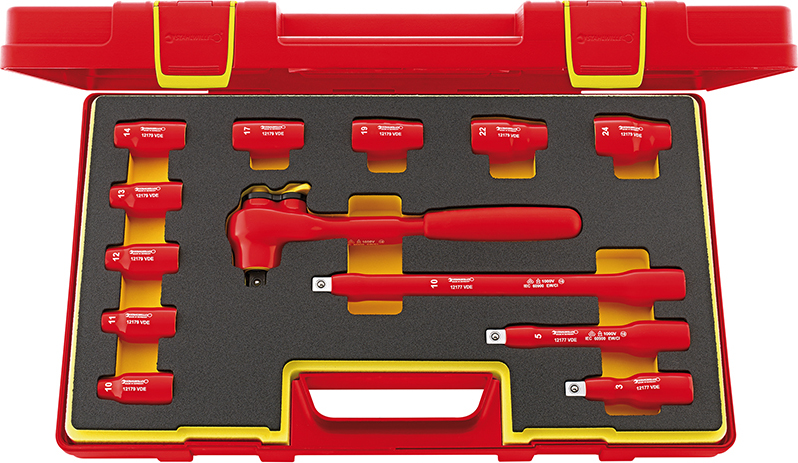 Stahlwille 12179/9/4 - 1/2" Hylsnyckelsats VDE