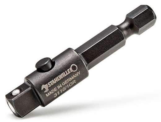 Stahlwille quickrelease impact 1/4" (6.35mm) hylsadapter