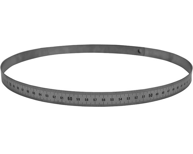 Flexibel böjlig stålskala/stållinjal (höger-vänster)