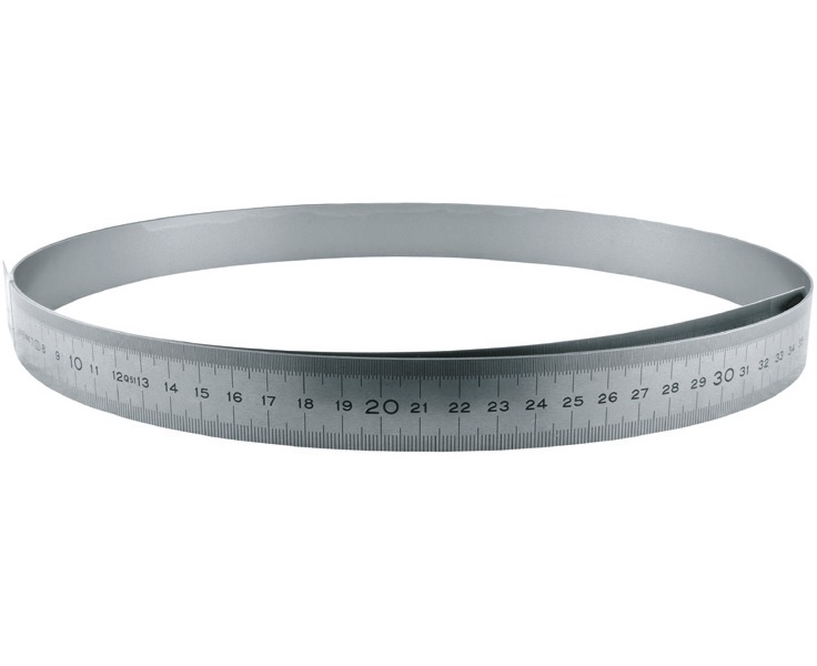 Flexibel böjlig stålskala/stållinjal (vänster-höger)